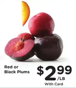 Ralphs Red or Black Plums offer