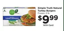 Ralphs Simple Truth Natural Turkey Burgers offer