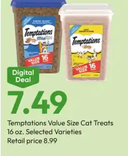 Stater Bros Temptations Value Size Cat Treats offer