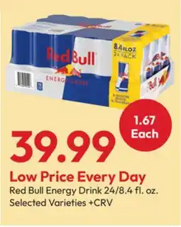 Stater Bros Red Bull Energy Drink offer