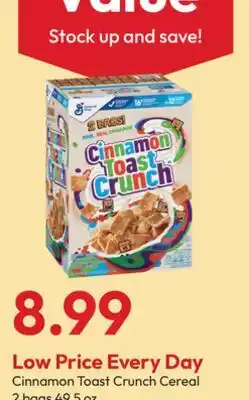 Stater Bros Cinnamon Toast Crunch Cereal offer