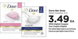 Food 4 Less Dove Bar Soap offer
