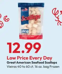Stater Bros Great American Seafood Scallops offer