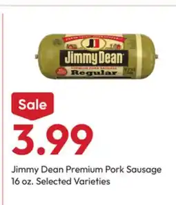 Stater Bros Jimmy Dean Premium Pork Sausage offer