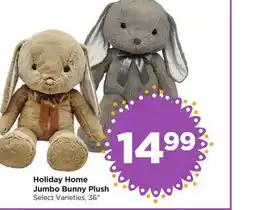 Food 4 Less Holiday Home Jumbo Bunny Plush offer