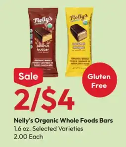 Stater Bros Nelly's Organic Whole Foods Bars offer