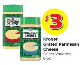 Food 4 Less Kroger Grated Parmesan Cheese offer