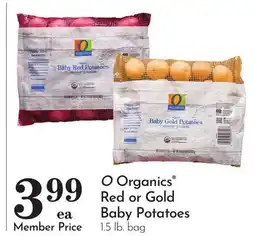 Pavilions O Organics Red or Gold Baby Potatoes offer