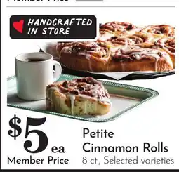 Pavilions Petite Cinnamon Rolls offer