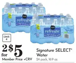 Pavilions Signature SELECT Water offer