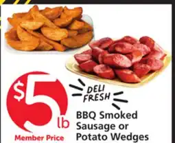 Albertsons BBQ Smoked Sausage or Potato Wedges offer