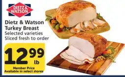 Albertsons Dietz & Watson Turkey Breast offer