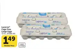 Albertsons Lucerne Cage Free Large Eggs offer