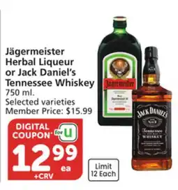 Albertsons Jägermeister Herbal Liqueur or Jack Daniel's Tennessee Whiskey offer