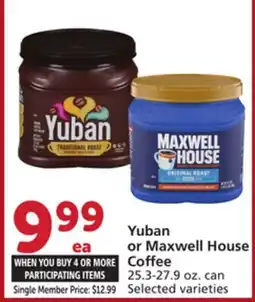 Albertsons Yuban or Maxwell House Coffee offer