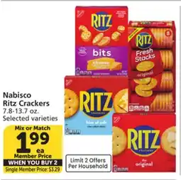 Albertsons Nabisco Ritz Crackers offer