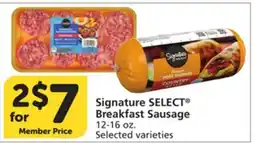 Albertsons Signature SELECT Breakfast Sausage offer