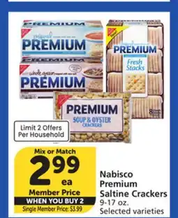 Vons Nabisco Premium Saltine Crackers offer