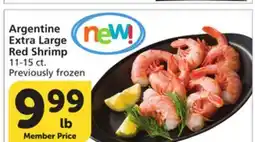 Vons Argentine Extra Large Red Shrimp offer
