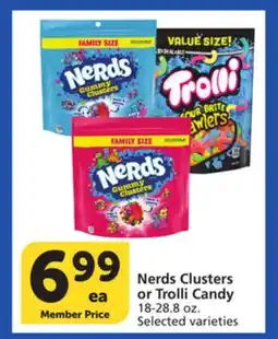 Vons Nerds Clusters or Trolli Candy offer
