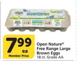 Vons Open Nature Free Range Large Brown Eggs offer