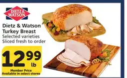 Vons Dietz & Watson Turkey Breast offer