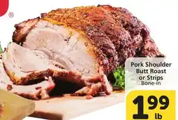 Vons Pork Shoulder Butt Roast or Strips offer