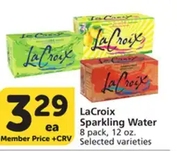 Vons LaCroix Sparkling Water offer