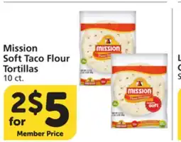 Vons Mission Soft Taco Flour Tortillas offer