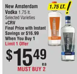 Smart & Final New Amsterdam Vodka offer
