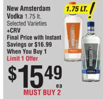 Smart & Final New Amsterdam Vodka offer