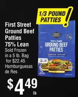 Smart & Final First Street Ground Beef Patties offer