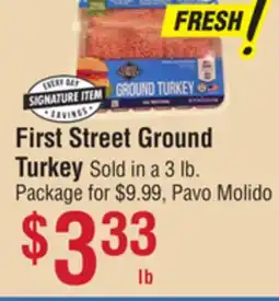 Smart & Final First Street Ground Turkey offer