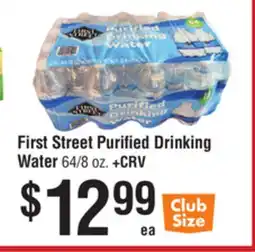 Smart & Final First Street Purified Drinking Water offer