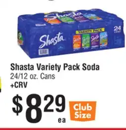 Smart & Final Shasta Variety Pack Soda offer