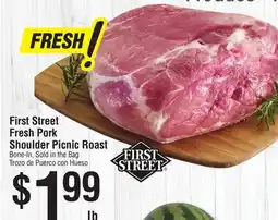 Smart & Final First Street Fresh Pork Shoulder Picnic Roast offer