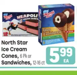 Tony’s Fresh Market North Star Ice Cream Cones, 6 Pk or Sandwiches, 12-16 ct offer
