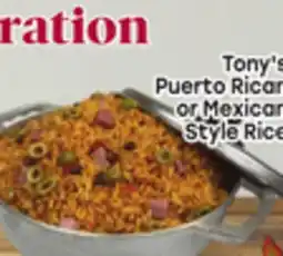 Tony’s Fresh Market Tony's Puerto Rican or Mexican Style Rice offer