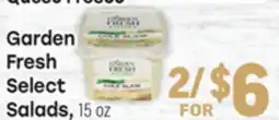 Tony’s Fresh Market Garden Fresh Select Salads offer