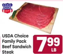 Tony’s Fresh Market USDA Choice Family Pack Beef Sandwich Steak offer