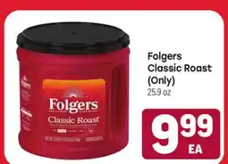 Tony’s Fresh Market Folgers Classic Roast (Only) offer