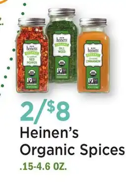 Heinen's Heinen's Organic Spices offer