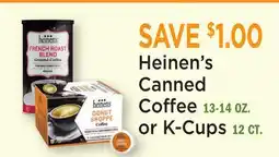Heinen's Heinen's Canned Coffee 13-14 OZ. or K-Cups 12 CT offer