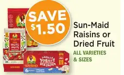 Heinen's Sun-Maid Raisins or Dried Fruit offer