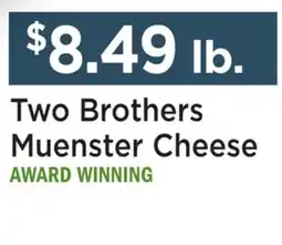 Heinen's Two Brothers Muenster Cheese offer