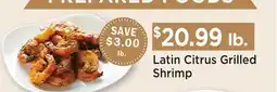 Heinen's Latin Citrus Grilled Shrimp offer