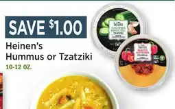 Heinen's Heinen's Hummus or Tzatziki offer
