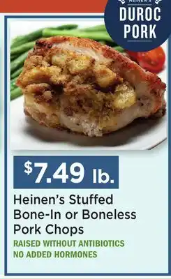 Heinen's Heinen's Stuffed Bone-In or Boneless Pork Chops offer