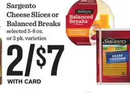Mariano's Sargento Cheese Slices or Balanced Breaks offer