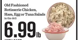 Mariano's Old Fashioned Rotisserie Chicken, Ham, Egg or Tuna Salads offer